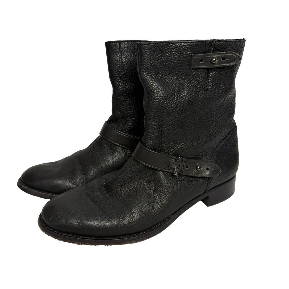 VTG WOMENS COACH AMY CASUAL ENGINEER BLACK BOOTS SIZE 7.5B